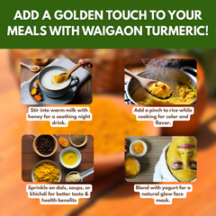 Stone-Ground Waigaon Turmeric Powder