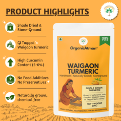 Stone-Ground Waigaon Turmeric Powder