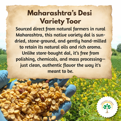 Desi Toor Dal (Unpolished & Stone-Ground)