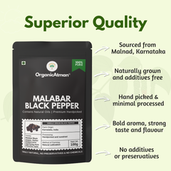Malabar Black Pepper (Whole)
