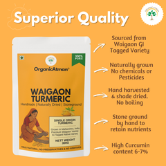 Stone-Ground Waigaon Turmeric Powder