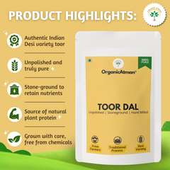 Desi Toor Dal (Stone-Milled & Unpolished)